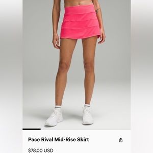 Women’s Lululemon Pace Rival Skirt